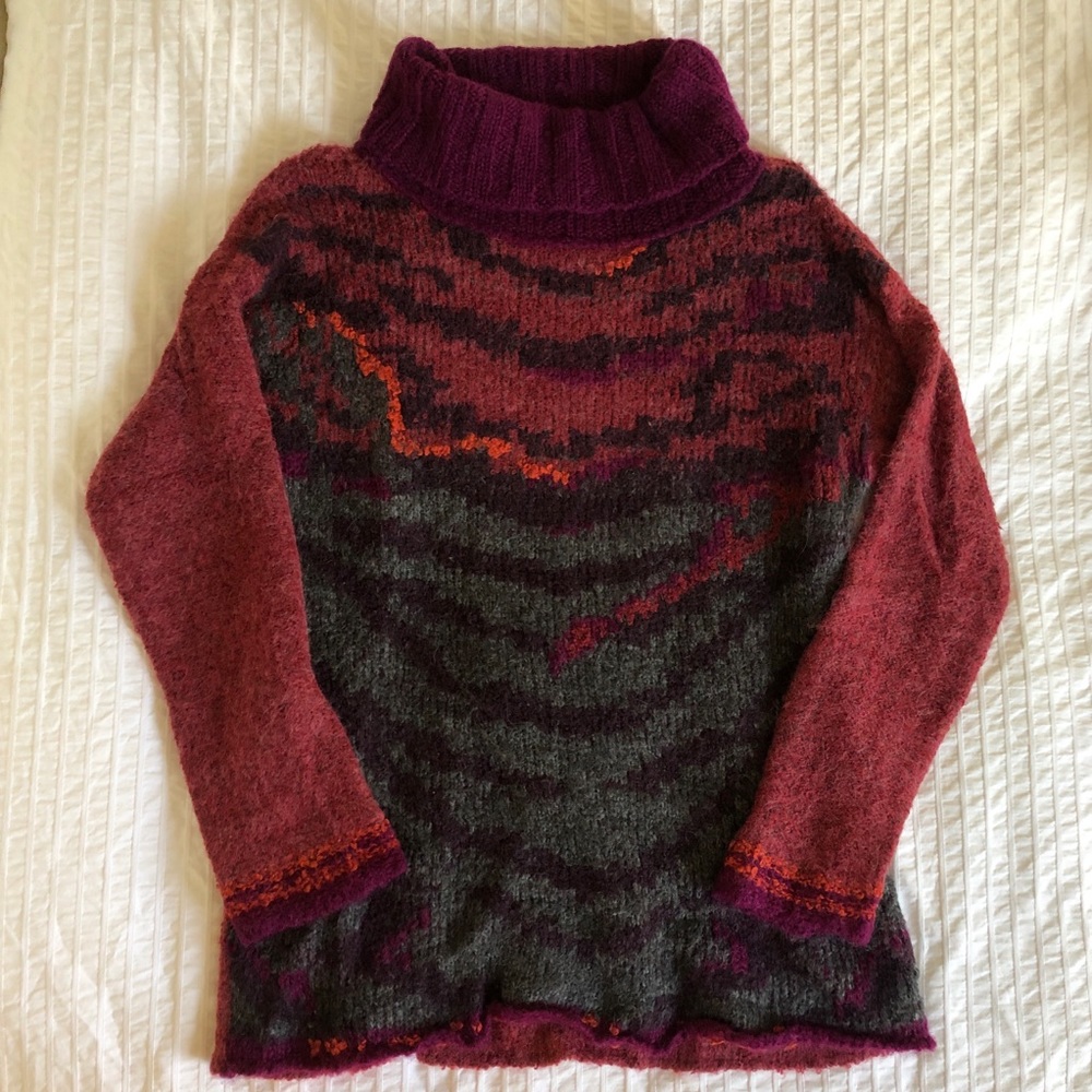 Free People Tigers Eye Turtleneck - Oversized Fits like XL - Picture 2 of 4
